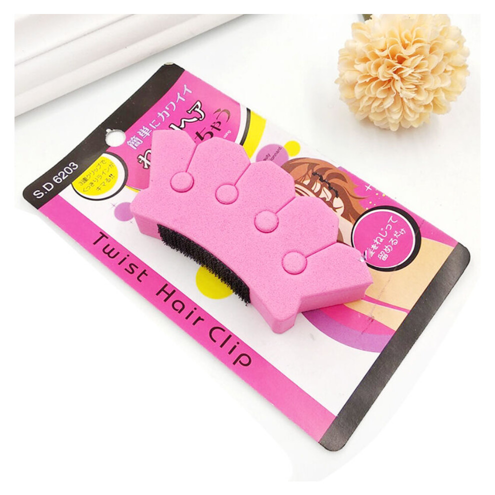 Unisex Multicoloured Sponge Twist Styling Hair Braider Braid Tool Holder Clip Diy French Grace Salon Hairdressing Styling Tools