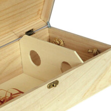 Wooden Wine Box Rope Handle Storage Two Bottle Wine Gift Boxes Carrier for Housewarming Anniversary