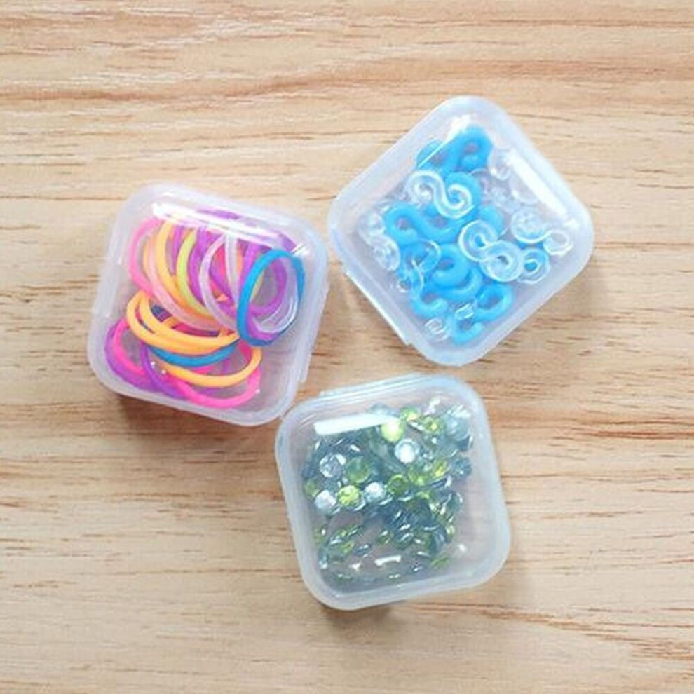 20Pcs High Clear Portable Earplugs Container Casket Plastic Mini Storage Box 885666746666