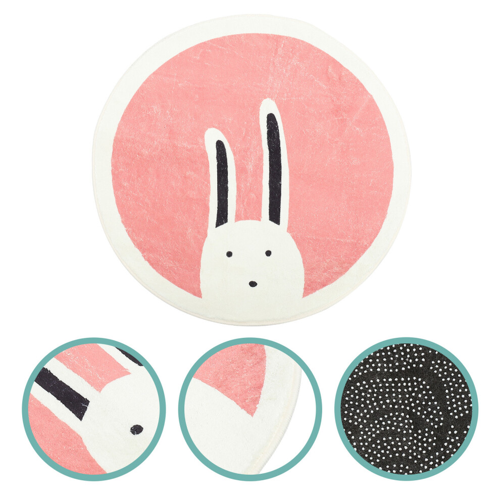 Rug Mat Carpet Round Animal Area Floor Rugs Kids Play Cartoon Animals Cat Baby Stuffed Nursery Door Bathroom Kitchen