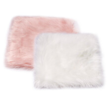 2pcs Square Cushion Area Rug Solid Jewelry Display For Photographing Faux Plush Soft Comfortable Non Slip Display Cloth