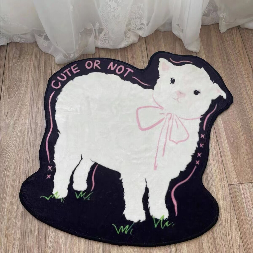 Lamb Carpet Bedroom Plush Cartoon Guest Bedside Floor Mat Girl Floor Mat Bedroom Layout Decoration