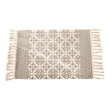 Bohemian Home Decorative Cotton Linen Hand Woven Rugs Geometric Floor Mat Bedroom Living Room Carpet With Tassels Home Decor
