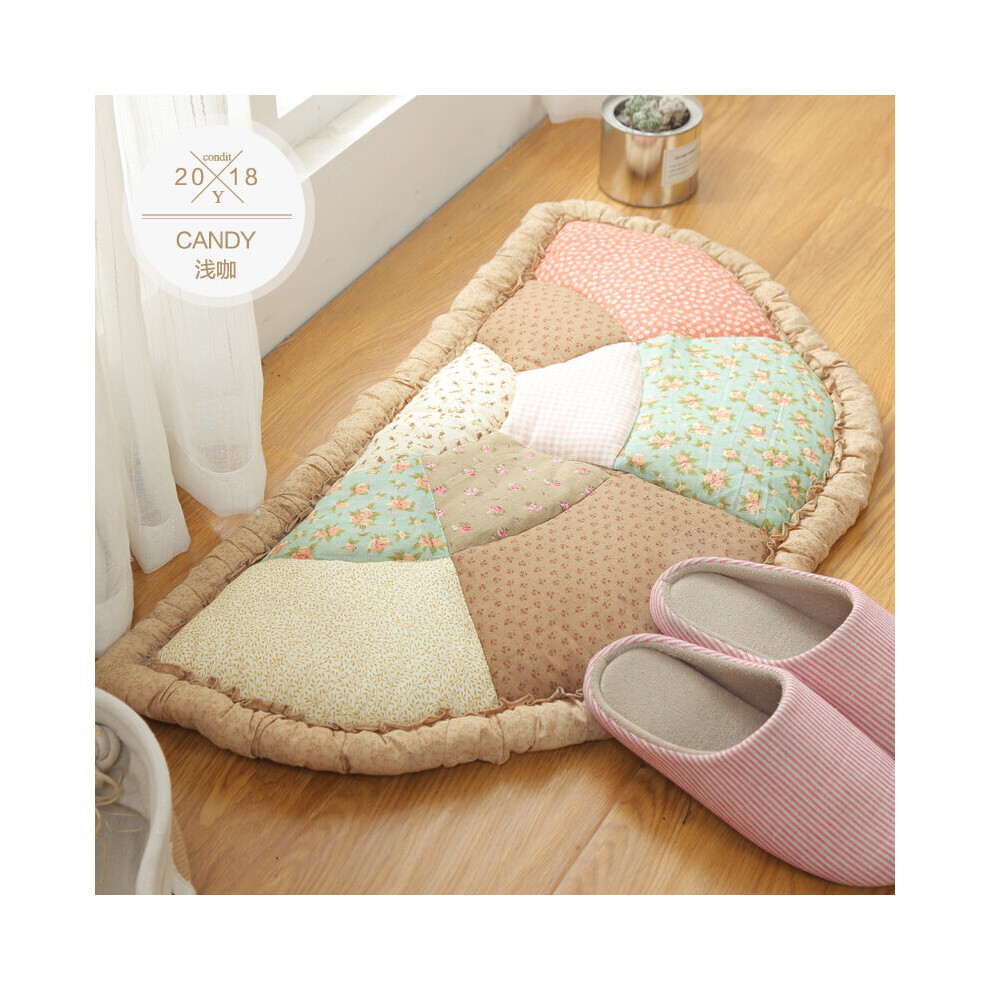 cotton patchwork mat Thick non-slip Bedside bedroom foyer mats Machine washable WSHYUFEI-image-OPC-PCG2H9Q-NEW