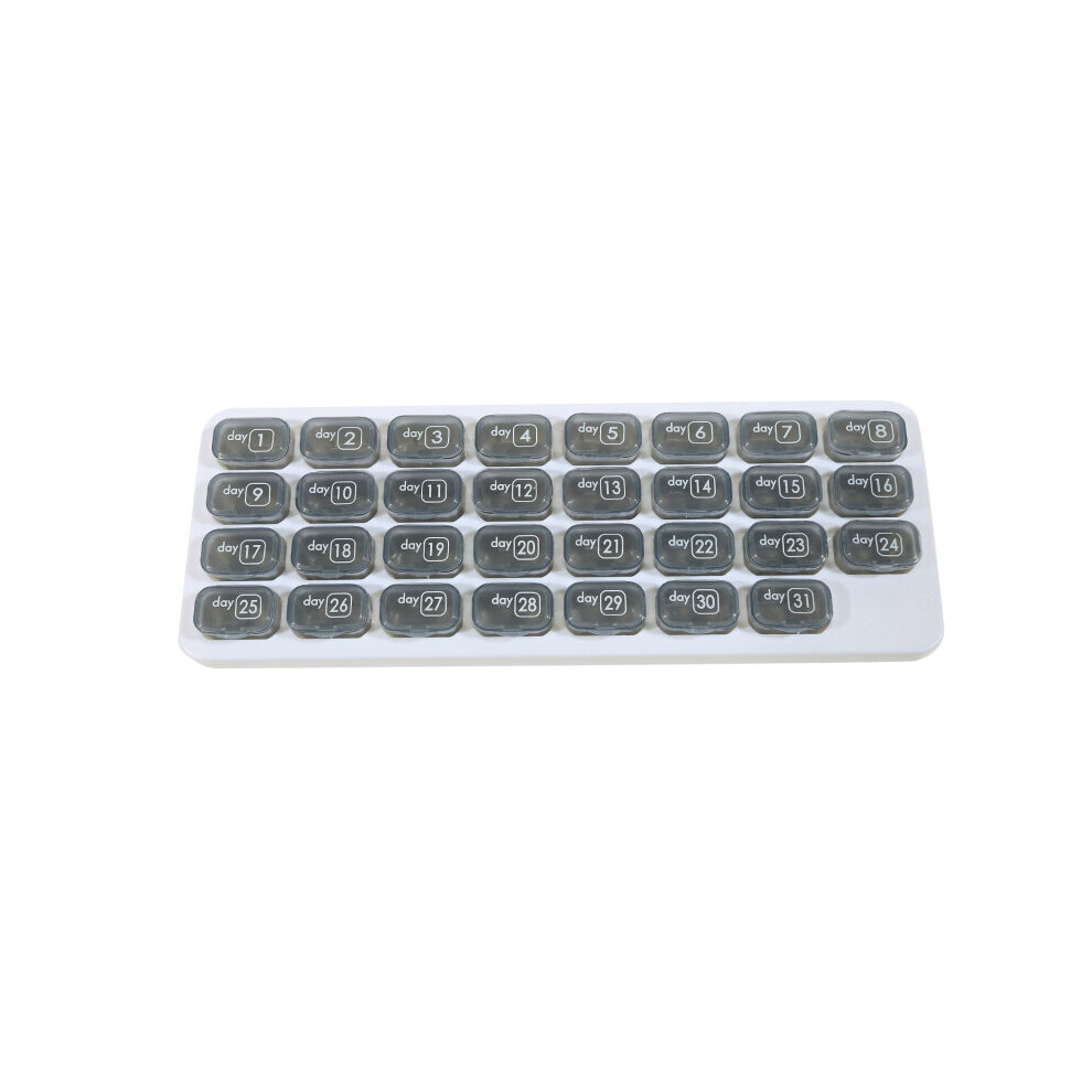 31 Grids Pill Box Case Container Organizer Travel Pill Case Independent Storage Box One Month Pill Medicine Dispenser Tablet