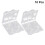 Egg Cartons 4 Chickeneggs Counts Cratesgrids Clear Pvc Bulk Cells Empty Small 3