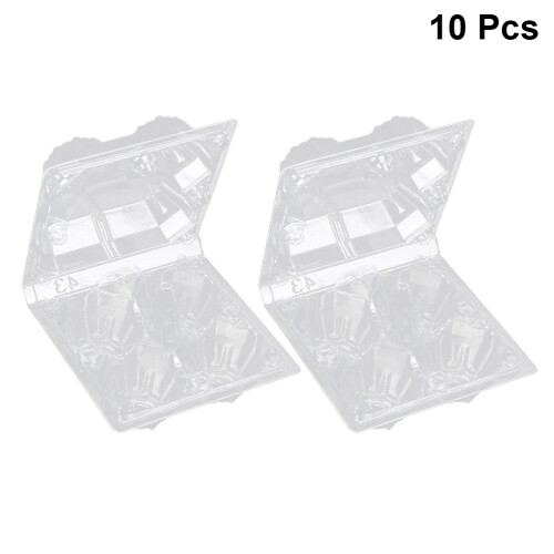 Egg Cartons 4 Chickeneggs Counts Cratesgrids Clear Pvc Bulk Cells Empty Small 2