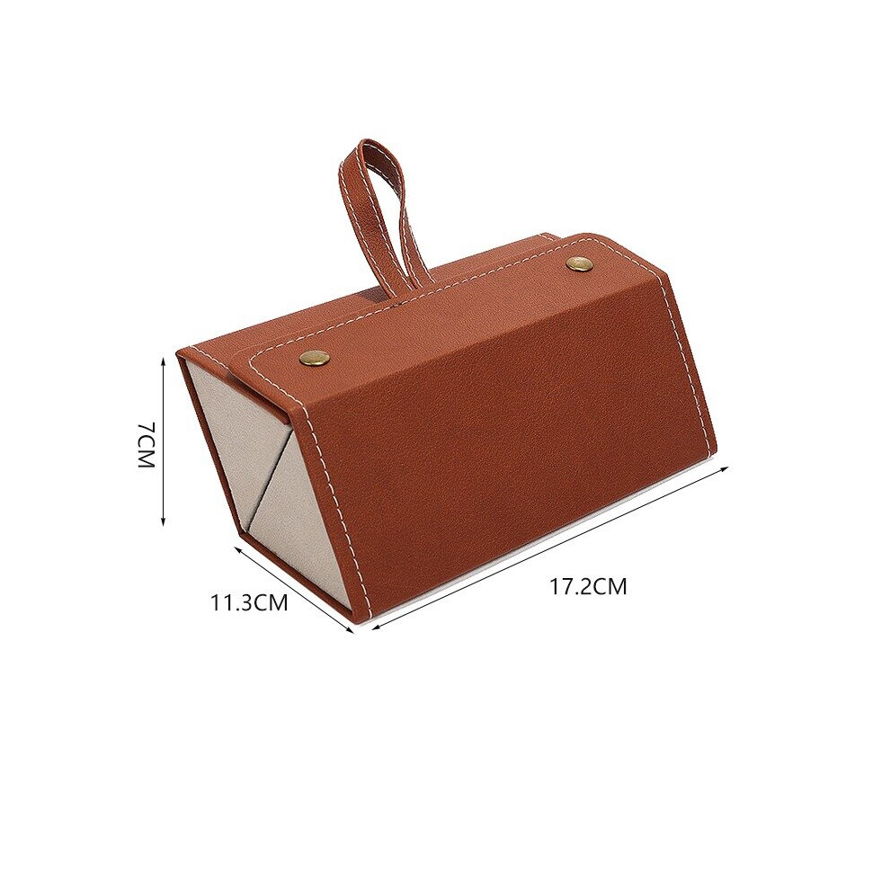 Multicoloured Sunglasses Organizer Multi-Slot Eyeglasses Storage Display Folding Portable Glasses Pu Leather Case Home Storage