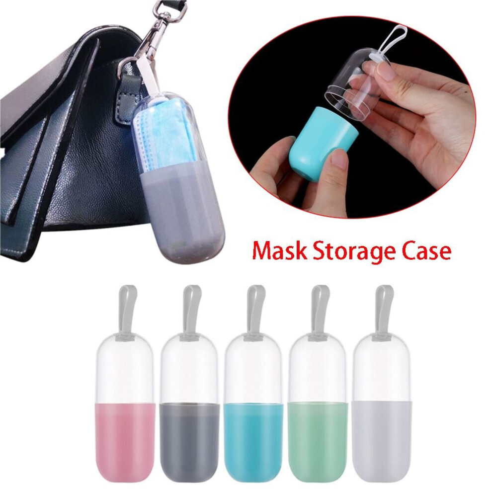Mask Storage Box Moisture-Proof Dustproof Portable Disposable Face Masks Container Safe Folding Mask Storage Clip 885666757648