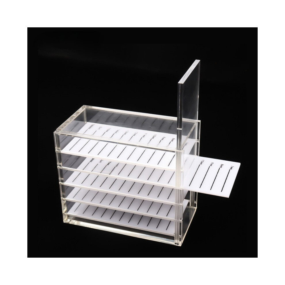 5 Layers False Eyelashes Organizer Transparent Acrylic Pallet EyeLashes Extension Storage Box Holder Lashes Display Stand Tools