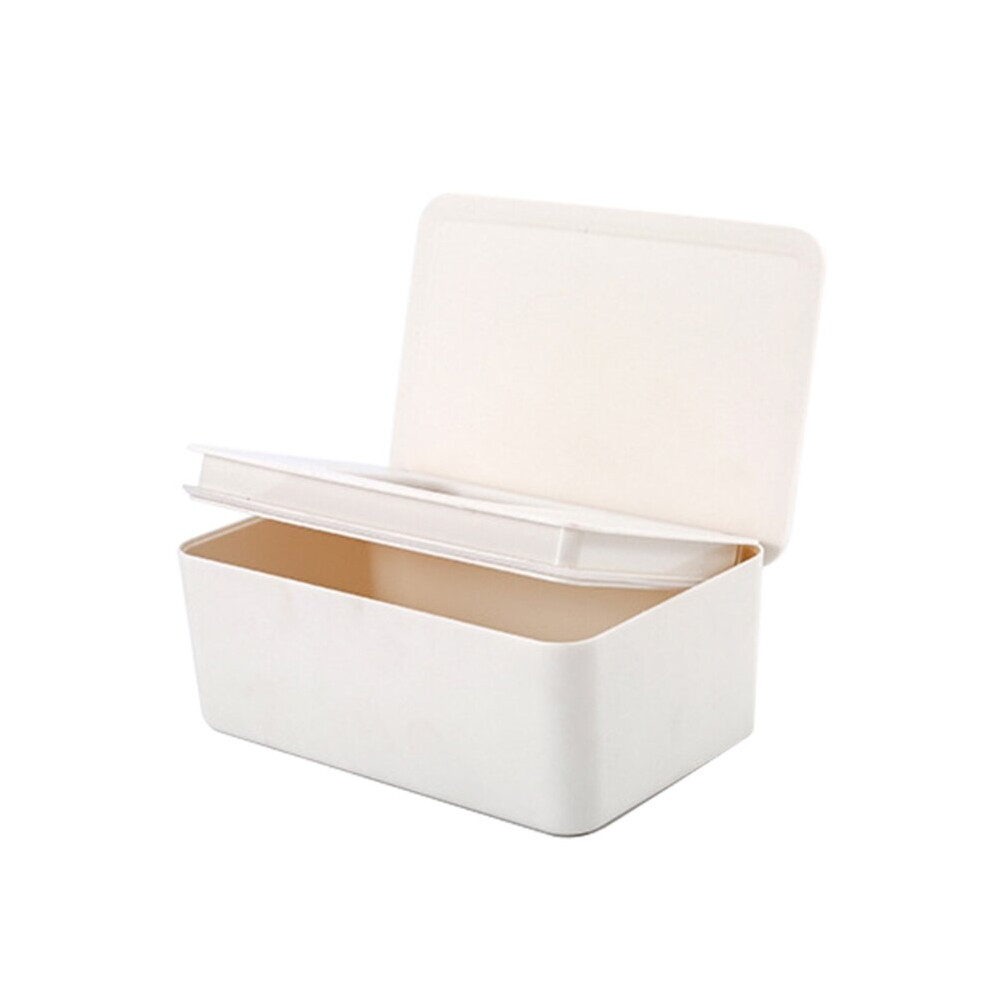 Wet Tissue Box Desktop Seal Baby Wipes Paper Dispenser Napkin Storage Holder Lid White