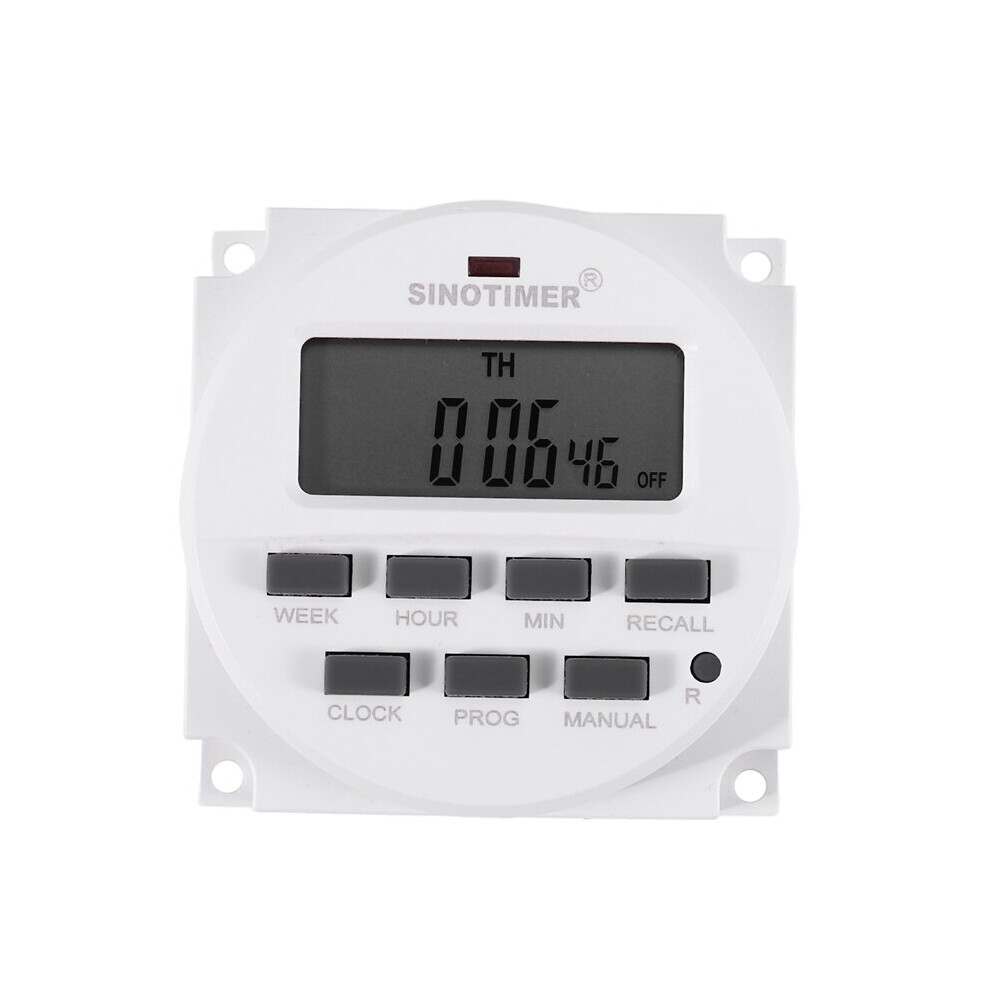 Sinotimer Tm618h-2 220V Ac Digital Time Switch Output Voltage 220V 7 Weekly Programmable Timer Switch For Lights Application 885666787058