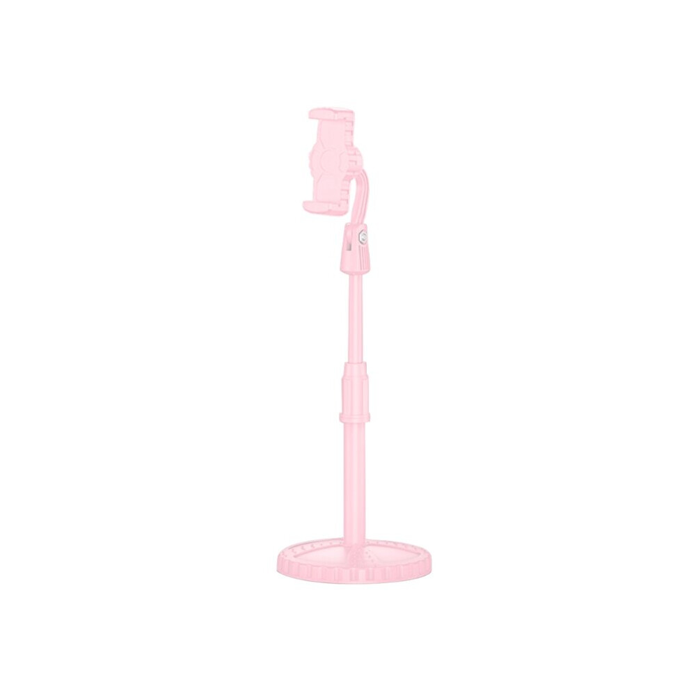Invisible Mobile Phone Stand Live Broadcast Stand Desktop Stand Douyin Lazy Live Web Lesson Telescopic Disc Artifact Pink 885666792557
