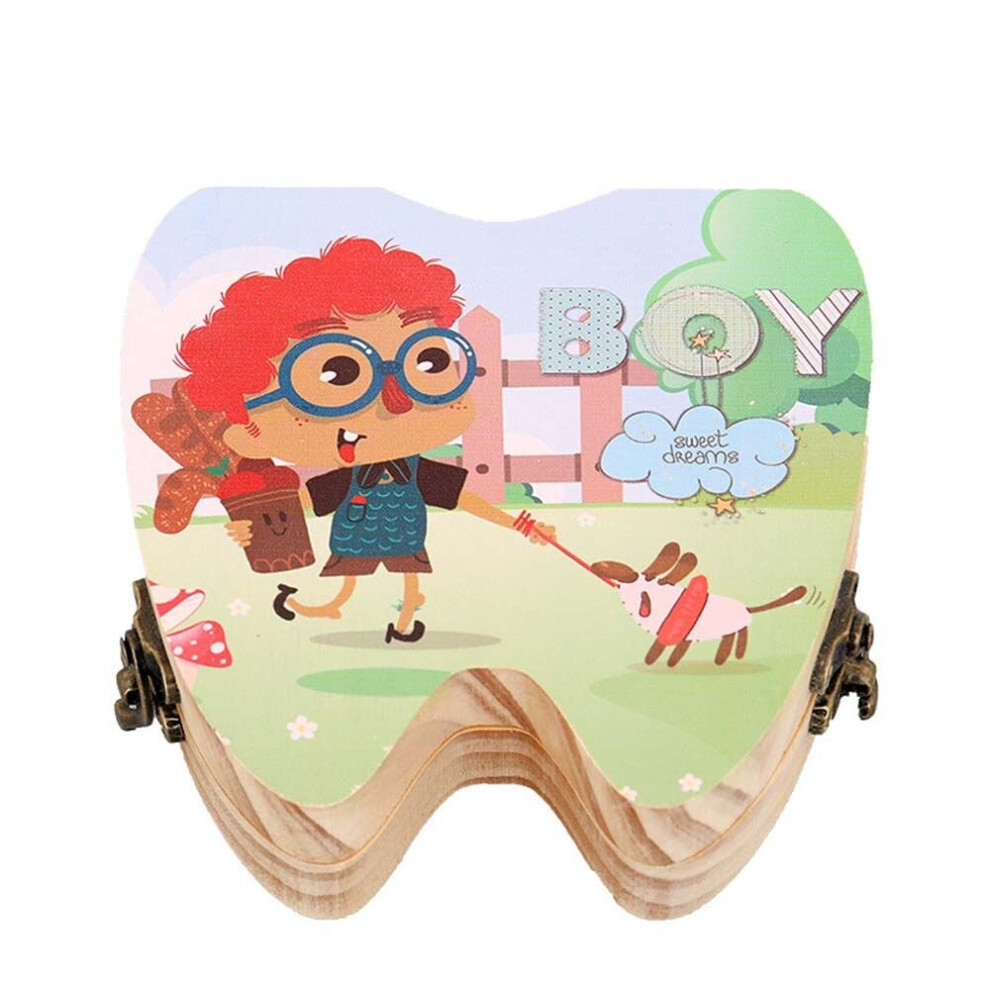 Wooden Baby Hair Deciduous Teeth Storage Box Umbilical Cord Collection Box For Baby Organizer Box For Milk Teeth Wooden Gift