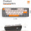 (Dark Grey/Red Switch) Youngshion 60% Wireless 68-Key Mechanical Keyboard 9