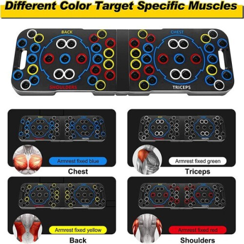 56-in-1 Push Up Board Bigger Size Multi-function Foldable Push Up Bar Portable Push Up Handles 2