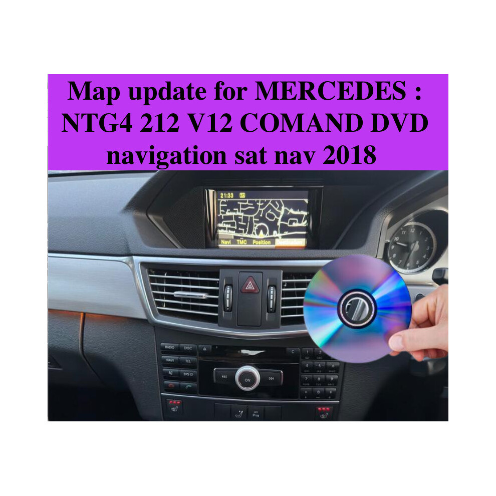 Map update for MERCEDES NTG4 212 V12 COMAND E, CLS DVD navigation 2018