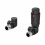 DuraTherm Corner Black Thermostatic Radiator Valve Pack - 15mm 1