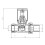 DuraTherm Angled Brushed Brass Radiator Valves - 15mm 3