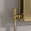 DuraTherm Angled Brushed Brass Radiator Valves - 15mm 2