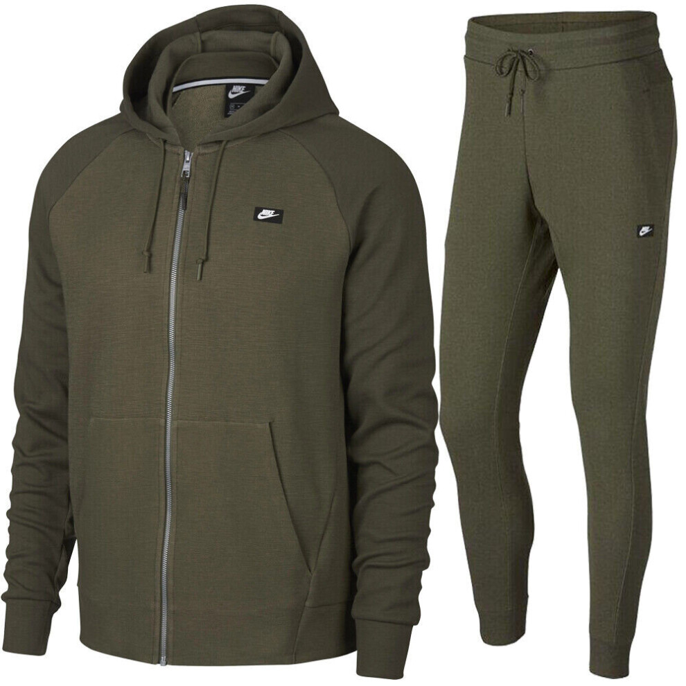 (Small) Nike Air Mens Green Optic NSW Tracksuit Set