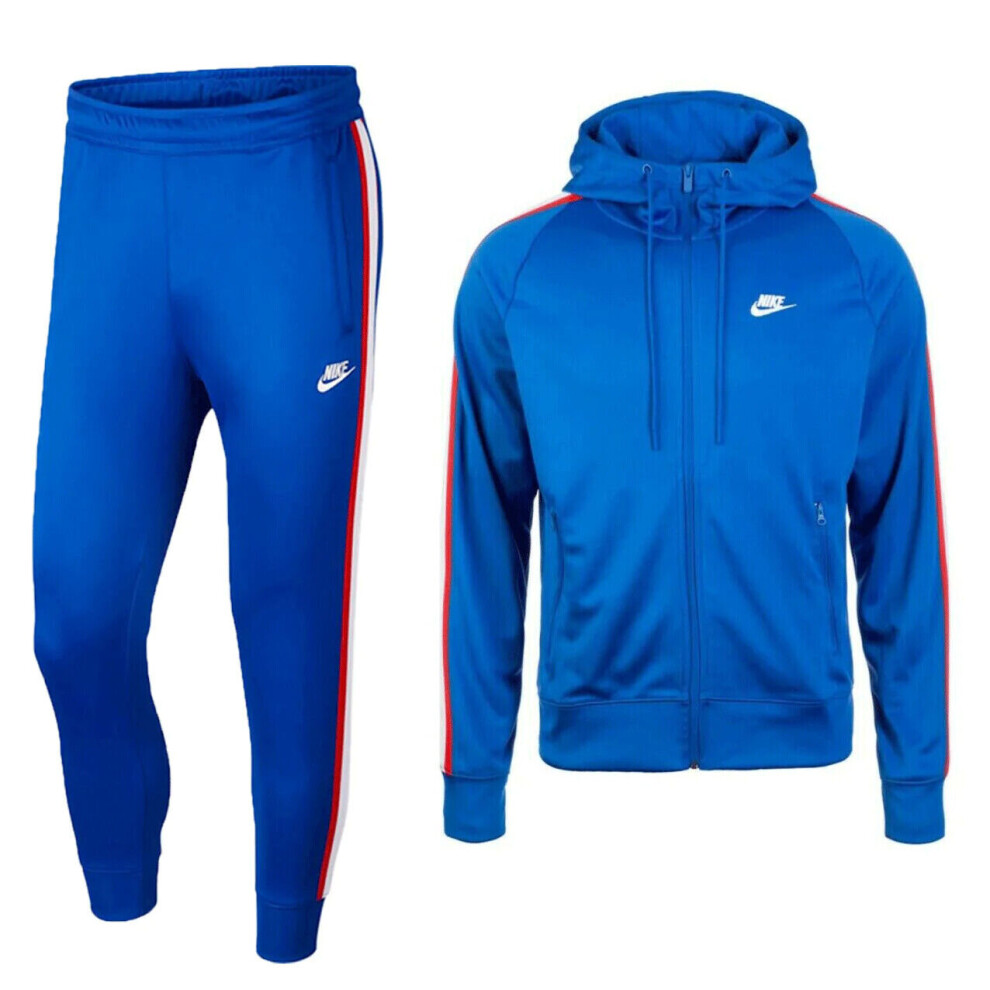 Nike (Medium) Air Mens Optic Nsw Tracksuit Set Blue