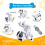 Brinquedos para cães RC para crianças, Robô programável eletrónico inteligente que anda sentado 4