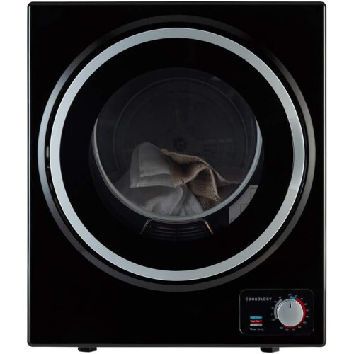 (Black) Mini Vented Tumble Dryer 2.5kg