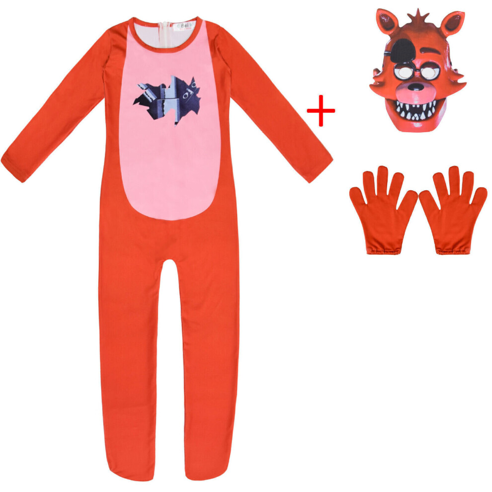 (Set 3, 7-8 Years) Five Nights At Freddy FNAF Costume Christmas Party Kids Fancy Cosplay Outfits UK