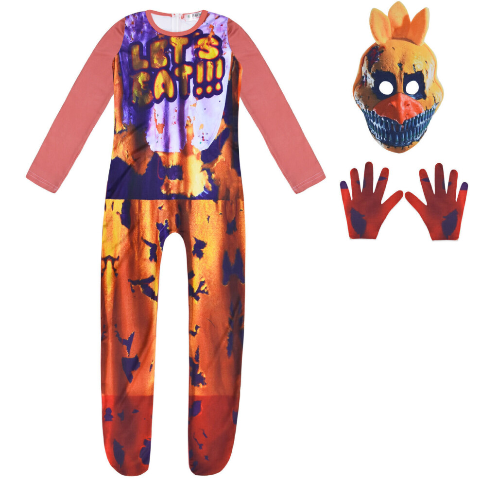 (Set 8, 7-8 Years) Five Nights At Freddy FNAF Costume Christmas Party Kids Fancy Cosplay Outfits UK