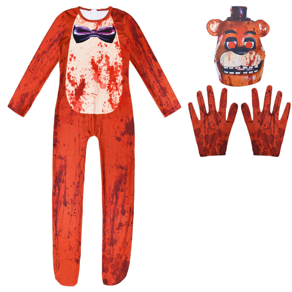 (Set 14, 7-8 Years) Five Nights At Freddy FNAF Costume Christmas Party Kids Fancy Cosplay Outfits UK