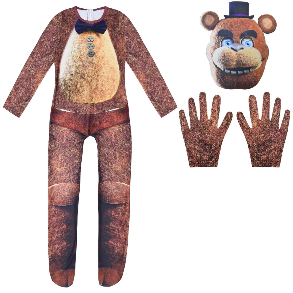 (Set 15, 11-12 Years) Five Nights At Freddy FNAF Costume Christmas Party Kids Fancy Cosplay Outfits UK