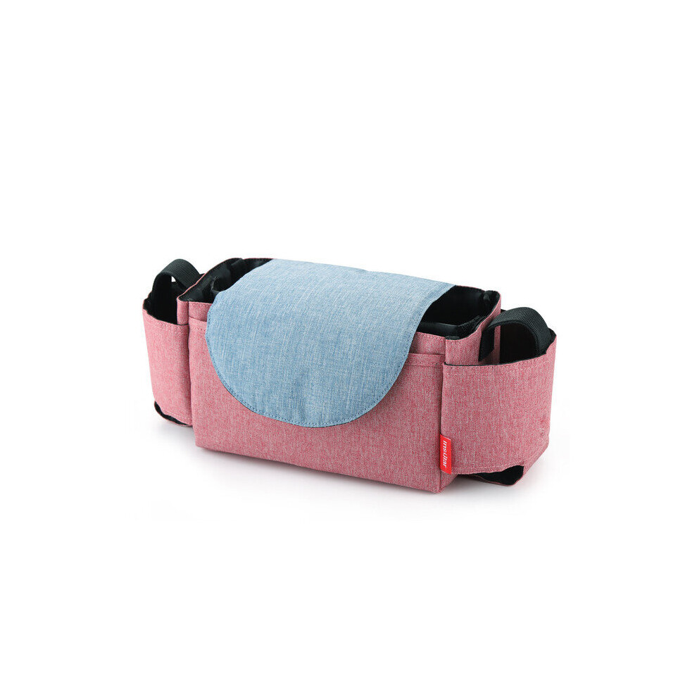 ( ) Baby Storage Pushchair Bag Pram Accessory Buggy Organiser Pink Mdsrjone
