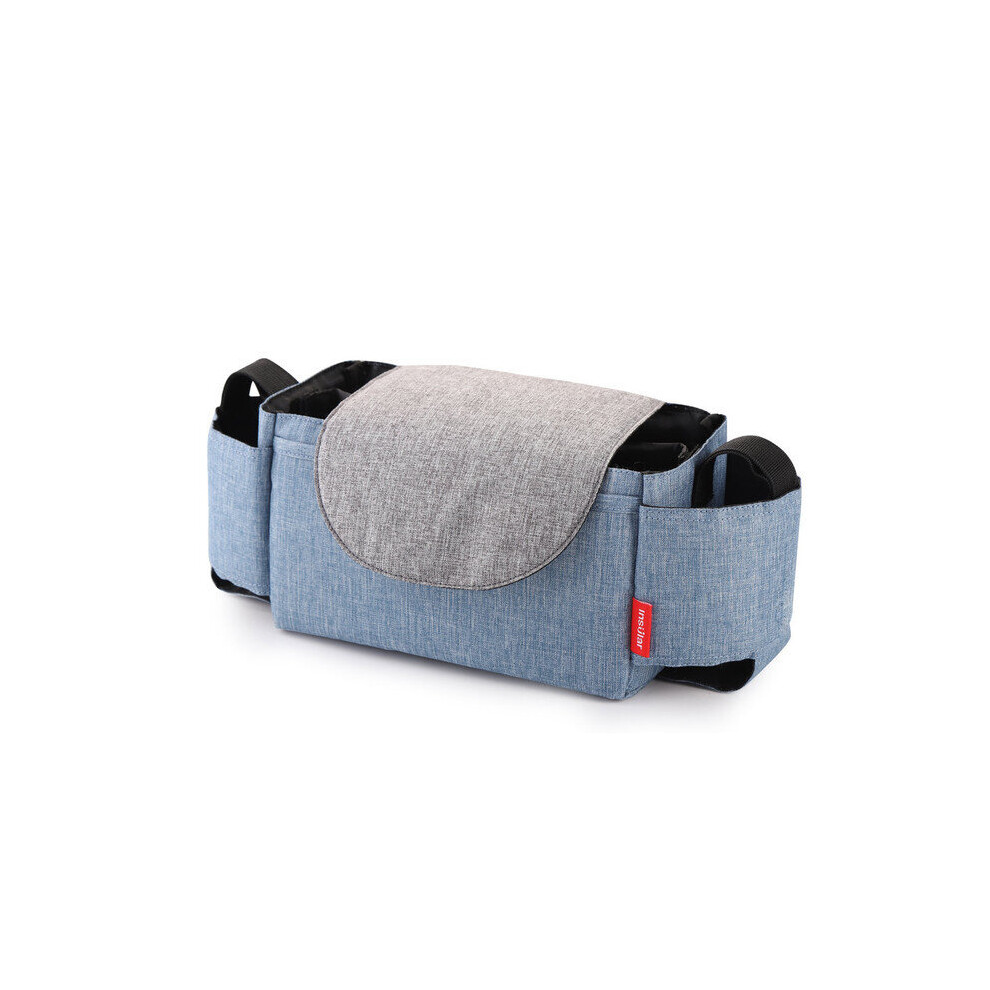 ( ) Baby Storage Pushchair Bag Pram Accessory Buggy Organiser Blue Mdsrjone