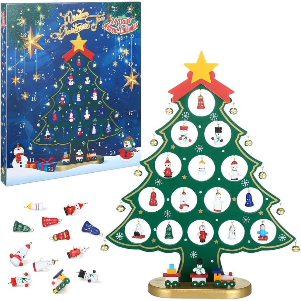 24 Days Count Down Advent Calendar With Gift Box Christmas Tree Count Down Advent Calendar 2023 Gift for Kids DIY Your Own Christmas Tree