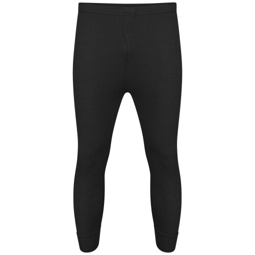 (Charcoal Long John Only, Medium) Mens Long Johns Top Bottom Warm Winter Thermal