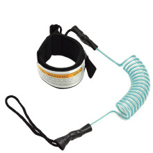 ( Blue) Surfboard Paddle Board Leash Rope Ankle Hand Coiled Stand Up Lie Safety Surfing