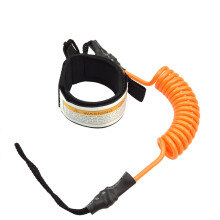 ( Orange) Surfboard Paddle Board Leash Rope Ankle Hand Coiled Stand Up Lie Safety Surfing