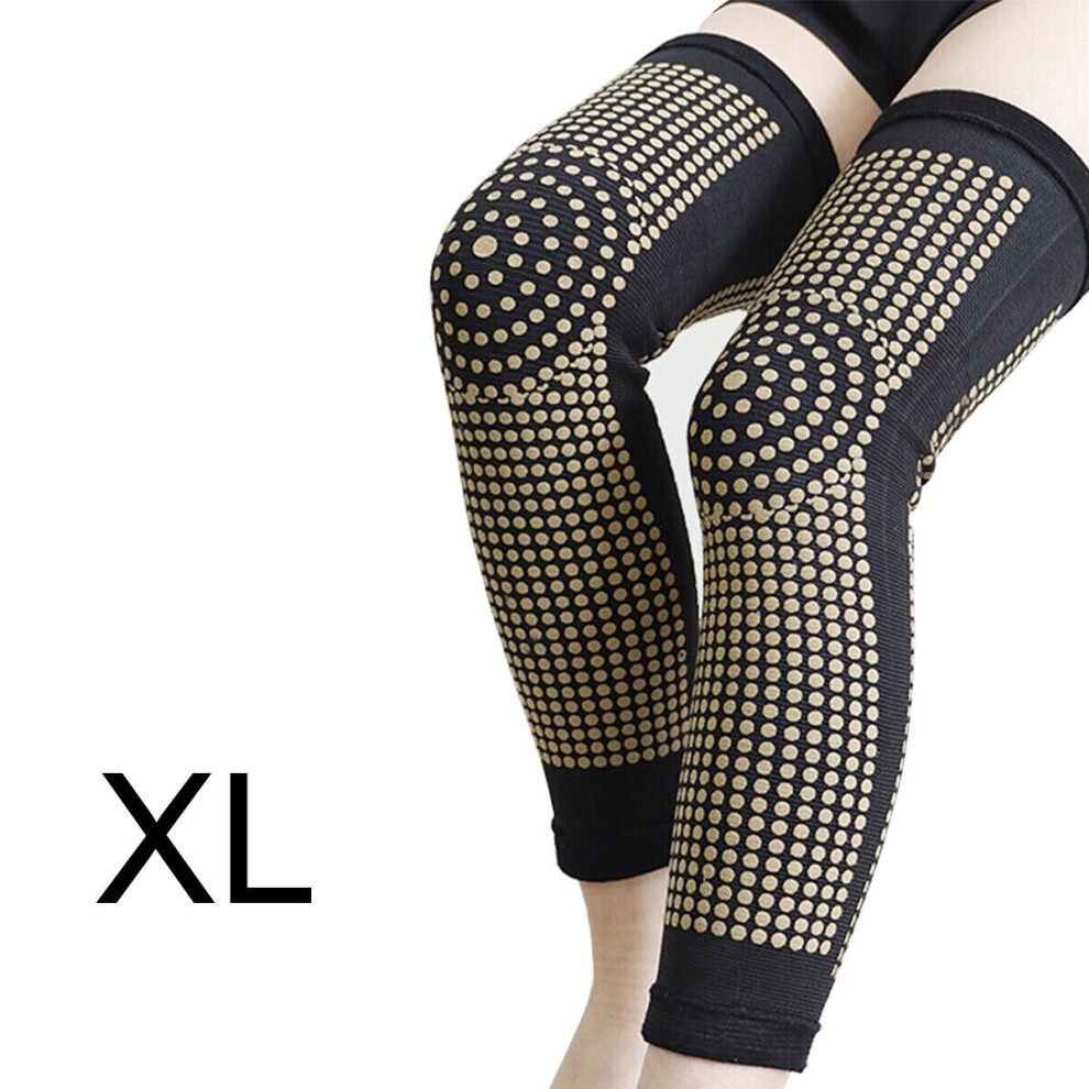 Mdsrjone (Xl) Self Heating Knee Support Leg Brace Warmer Massager Pad Arthritis Therapy