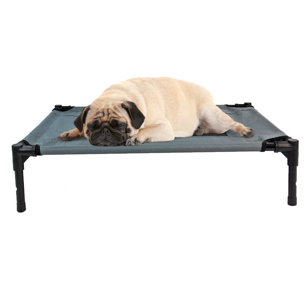 Medium Elevated Dog Bed Pet Cat Mesh Raised Cot Indoor Outdoor
