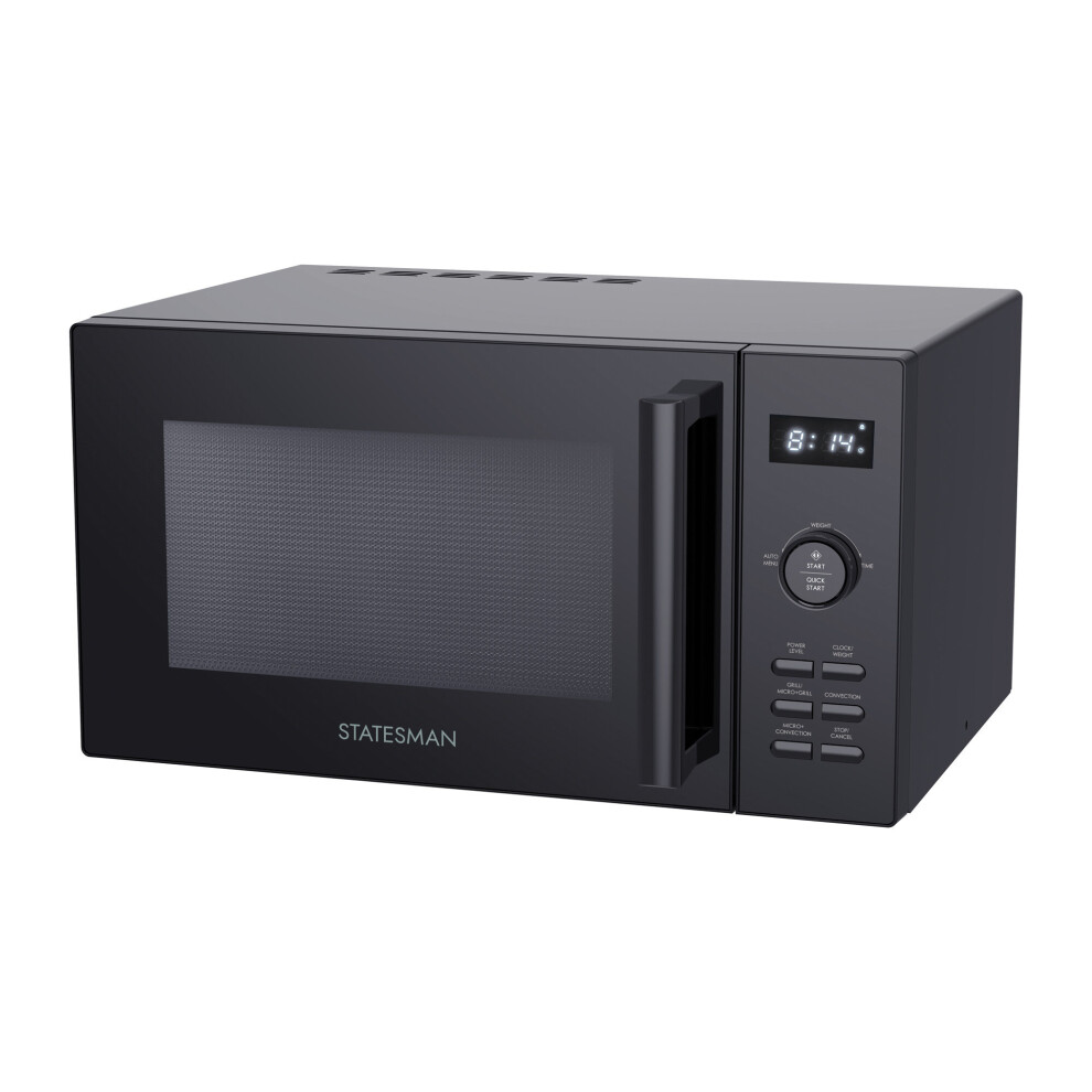 Digital Combination Microwave with Grill and Convection, 900 W, 25 Litre, Black, Statesman SKMC0925SB