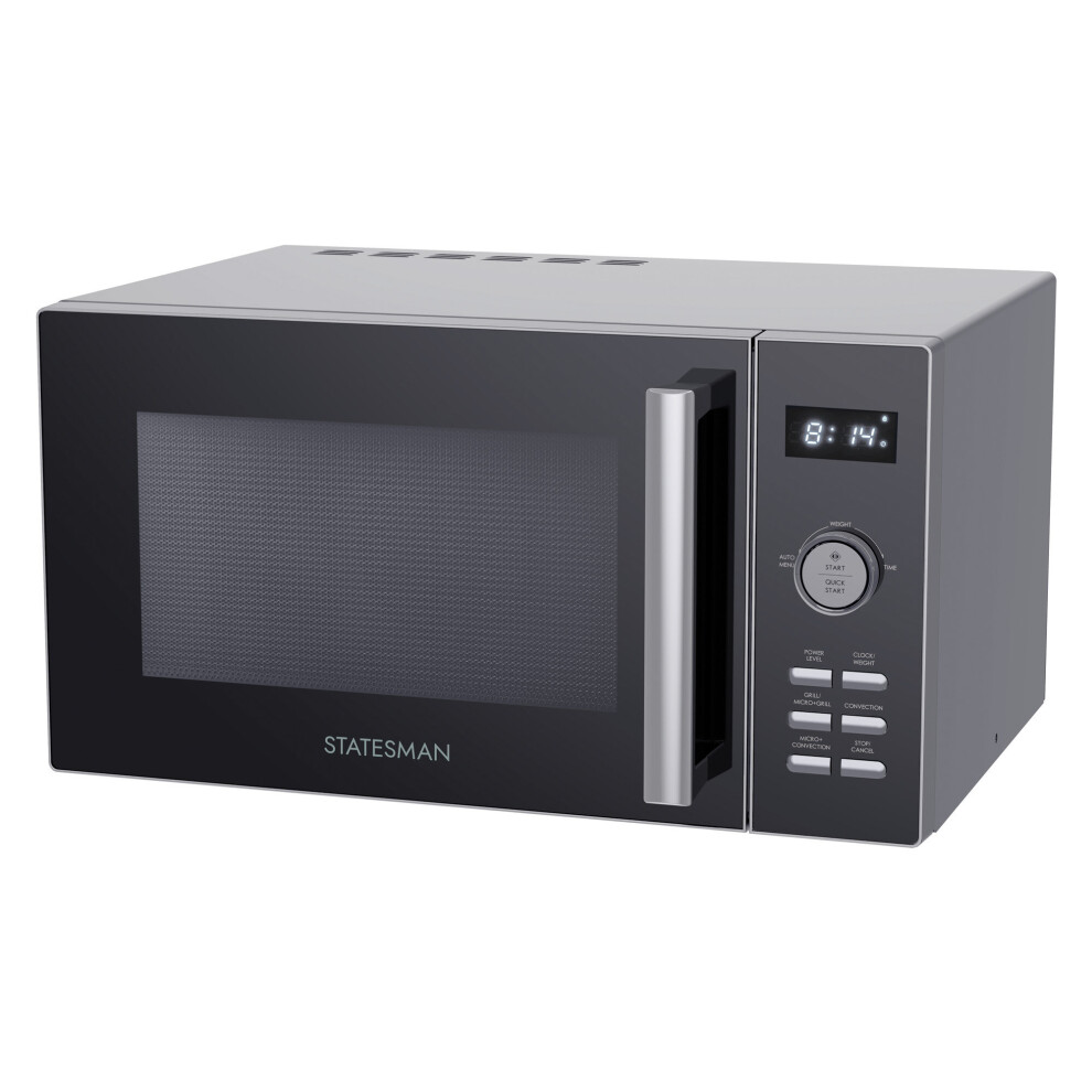 Digital Combination Microwave, 900 W, 25 Litre, Silver, Statesman SKMC0925SS