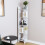 Living And Home Modern 5-Tier Corner Bookshelf Shelf Unit White 2