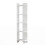 Living And Home Modern 5-Tier Corner Bookshelf Shelf Unit White 3