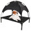 Elevated Dog Bed Raised Cot with Canopy Cover (M) 1