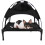 Elevated Dog Bed Raised Cot with Canopy Cover (S) 1