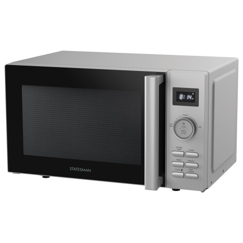 Solo Digital Microwave, 20 Litre, 800W, Stainless Steel, Statesman SKMS0820DSS