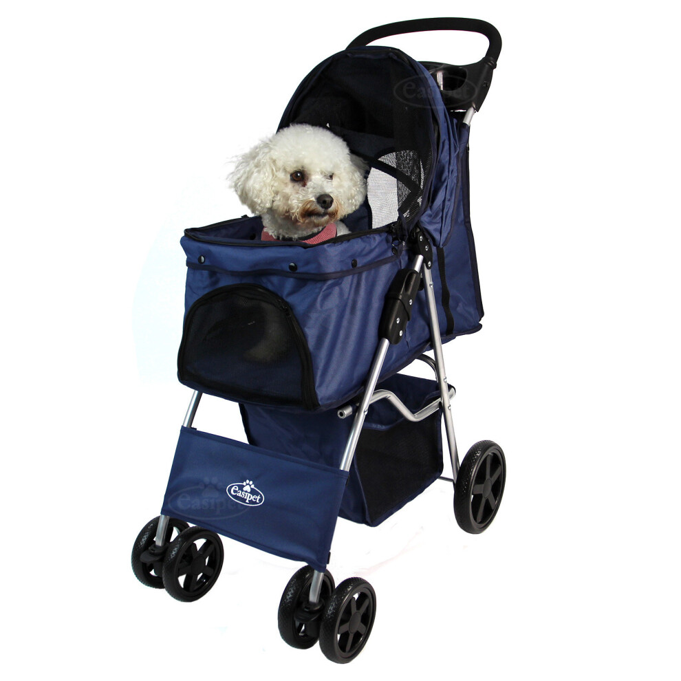 Easipet Pet Stroller Dog Cat Puppy Pram Pushchair Travel Cart Buggy Carrier