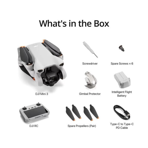 DJI Mini 3 Plus DJI Remote Control with 128G Samsung SD Card, Drone 4K HDR Camera 1