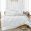 Imperial Rooms (White Duvet Covers) Plain Duvet Quilt Covers King Size 3PC Bedding Sets 1